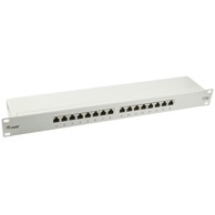 EQUIP Patch panel 16x RJ45 Cat5e 19" FTP 1U, svijetlosivi